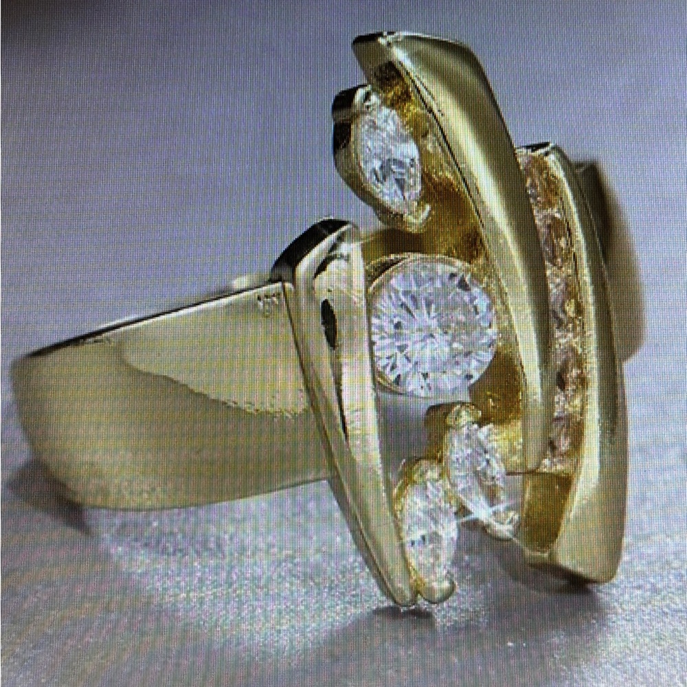 ELEGANT ABSTRACT LADIES RING 6,7,8,9,10 - Picture 4 of 16